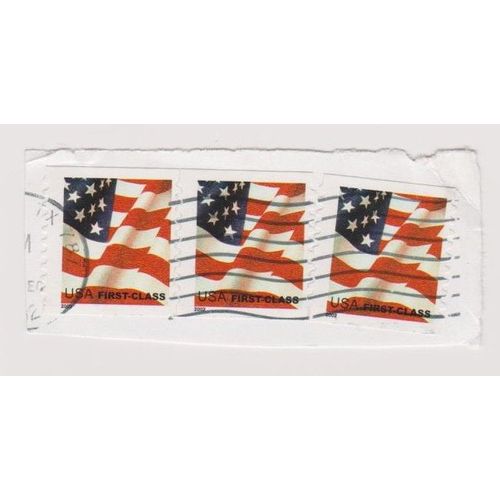 Timbre Usa États Unis D'amérique Drapeau Lot 3