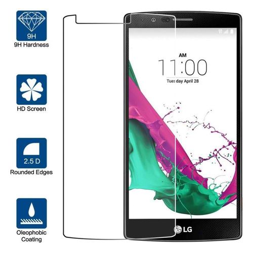 Film Protecteur En Verre Trempé Lg G4 (H815) Transparent Anti-Rayures