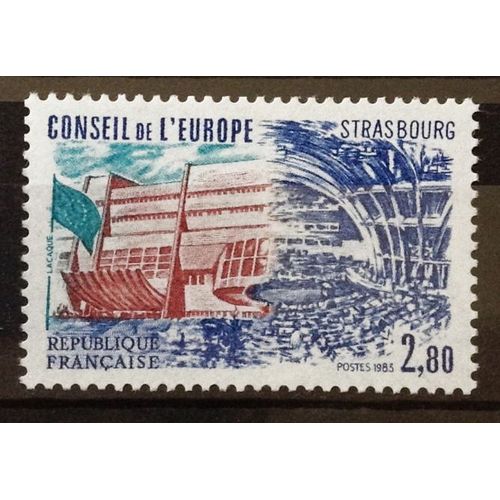 Conseil De L'europe - Palais De Strasbourg 2,80 (Impeccable Service N° 78) Neuf** Luxe (= Sans Trace De Charnière) - France Année 1983 - N19980