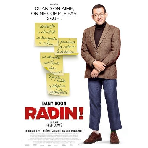 Affiche De Cinéma " Radin ! " - Format 120x160 Cm - Un Film De Fred Cavayé Avec Dany Boon, Laurence Arné, Noémie Schmidt, Patrick Ridremont - Année 2016