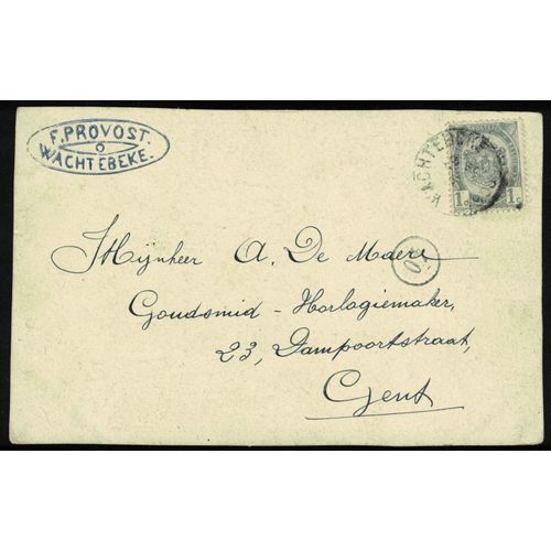 Belgique 1907 Oblitéré Used Coat Of Arms Blason Type Ii