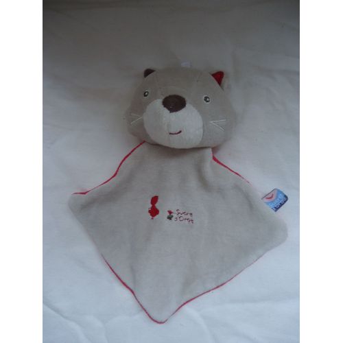 Renard Doudou Plat En Peluche Losange Petit 20 Cm Sucre D'Orge