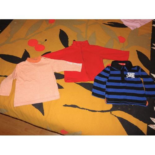 Lot 2 T-Shirts &#43 1 Gilet - Garçon - 12 Mois