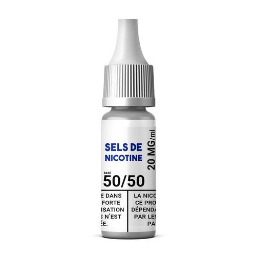 E-Liquide Booster avec Sels de Nicotine 20 mg 10 ml 50/50 - 50% PG / 50% VG Pour Mélange DIY (Vendue par 2 Flacons de 10 ml)