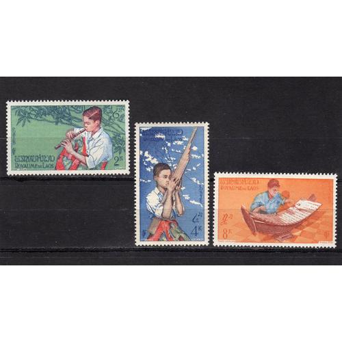 Timbres-Poste Du Laos (Musiciens)