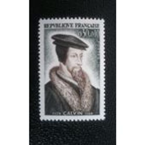 Timbre France 1964 Neuf ** Yt N° 1420 Calvin