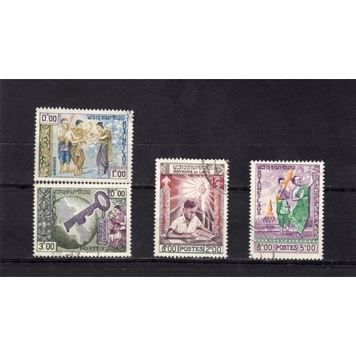 Timbres-Poste Du Laos (Education Et Beaux-Arts)