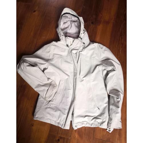 Parka Quechua Oxylane Polyamide Xs Blanc