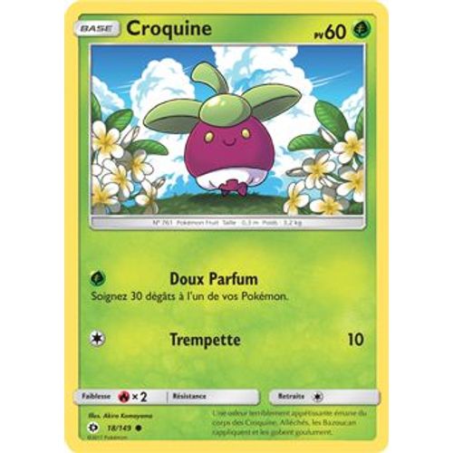 Pokémon - 18/149 - Croquine - Sl1 - Soleil Et Lune - Commune