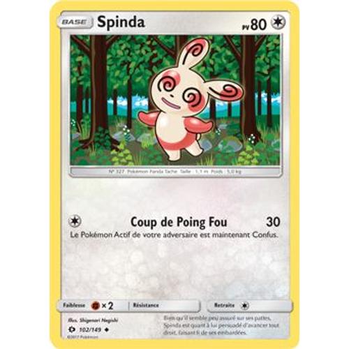 Pokémon - 102/149 - Spinda - Sl1 - Soleil Et Lune - Peu Commune