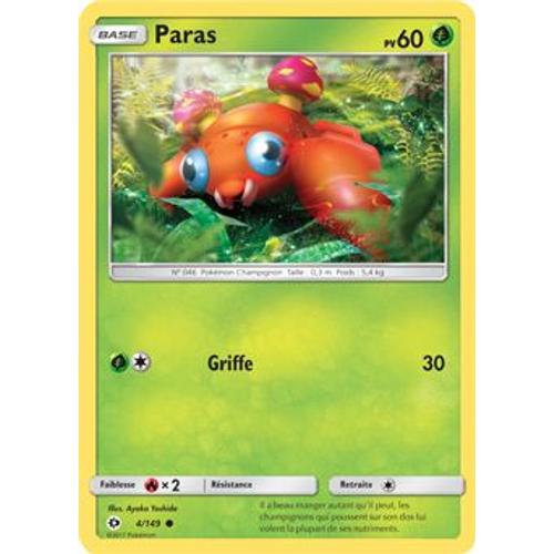 Pokémon - 4/149 - Paras - Sl1 - Soleil Et Lune - Commune