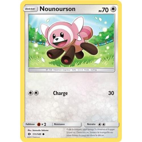 Pokémon - 111/149 - Nounourson - Sl1 - Soleil Et Lune - Commune