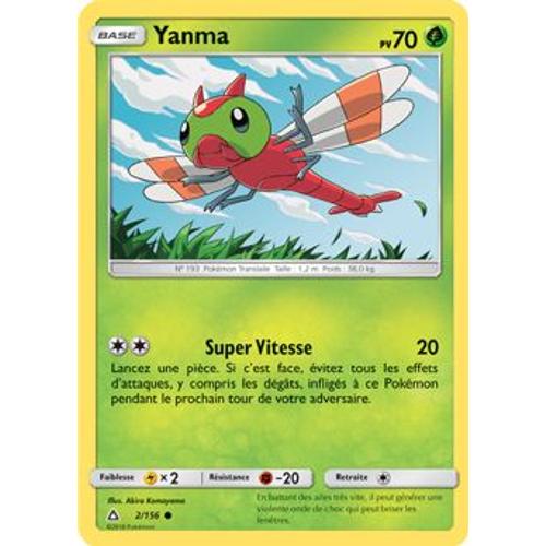Pokémon - 2/156 - Yanma - Sl5 - Soleil Et Lune - Ultra Prisme - Commune