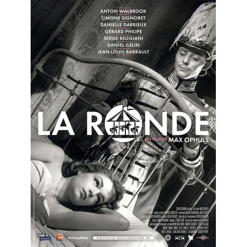 La Ronde - Véritable Affiche De Cinéma Pliée - Format 40x60 Cm - De Max Ophüls Avec Anton Walbrook, Simone Signoret, Danielle Darrieux, Gérard Philipe, Serge Reggiani - 1950 Réédition 2017