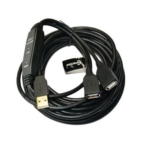 Câble prolongateur USB v2 mâle vers 2 x USB v2 femelle 10 mètres Connectland