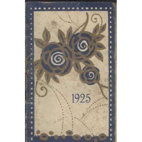 Mini Calendrier Éphémérides Sous Forme De Petit Livre Publicitaire Pilules Dupuis (Constipation), Avec Fleurs Dorées Style Art Nouveau
