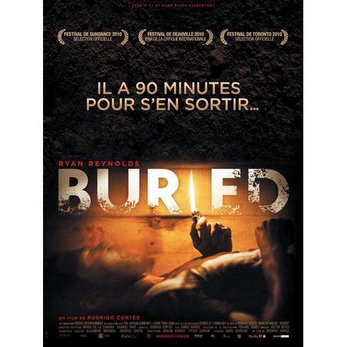 Affiche De Cinéma " Buried " - Format 120 X 160 Cm - De Rodrigo Cortés Avec Ryan Reynolds, Erik Palladino, Robert Paterson, José Luis García Pérez, Stephen Tobolowsky, Samantha Mathis - 2010