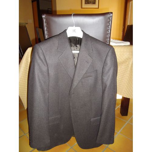 Veste Pierre De Fursac Veste Longue Vestre Anthracite Laine 52 Marron