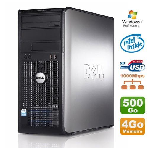 PC Tour Dell Optiplex 780 MT E5200 2.5Ghz 4Go Disque 500Go Graveur Win 7