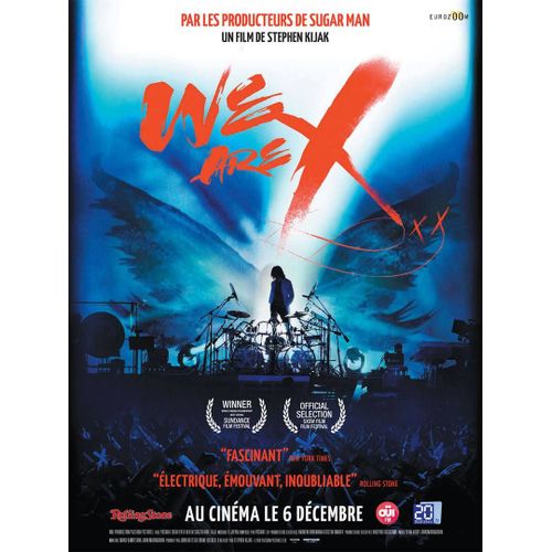 We Are X (X Japan) - Véritable Affiche De Cinéma Pliée - Format 40x60 Cm - De Stephen Kijak Avec Yoshiki, Gene Simmons, Wes Borland - Documentaire - 2018