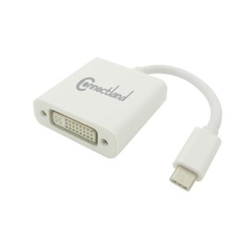 ADAPT. USB 3.1 TYPE C TO DVI FEMELLE Connectland