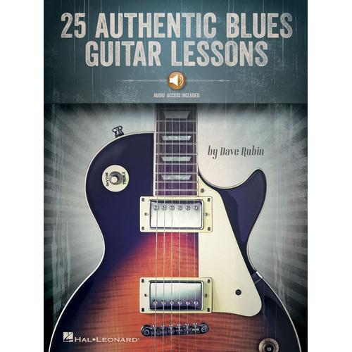 25 Authentic Blues Guitar Lessons / Recueil + Enregistrement(S) En Ligne