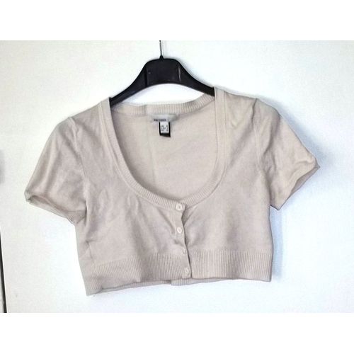 Bolero Mango Basics Viscose 38 Blanc