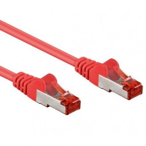 Intellinet Network Patch Cable, Cat6, 0.5m, Red, Copper, S/FTP, LSOH / LSZH, PVC, RJ45, Gold Plated Contacts, Snagless, Booted, Lifetime Warranty, Polybag - Cordon de raccordement - RJ-45 (M)...