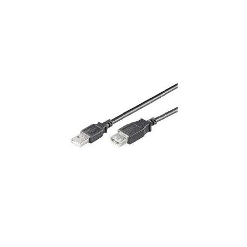 goobay - Rallonge de câble USB - USB (M) pour USB (F) - USB 2.0 - 1.8 m - noir
