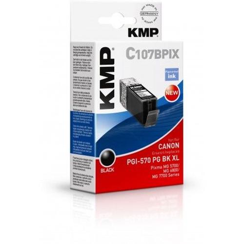 KMP Printtechnik AG Patrone Canon PGI-570 PG BK XL comp. black pigm. C107BX