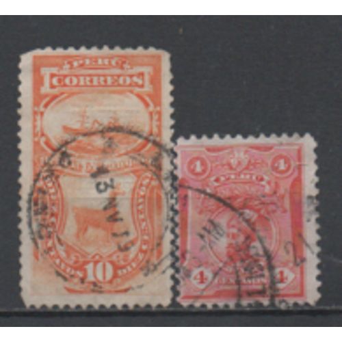 Pérou: Lot De 2 Timbres.