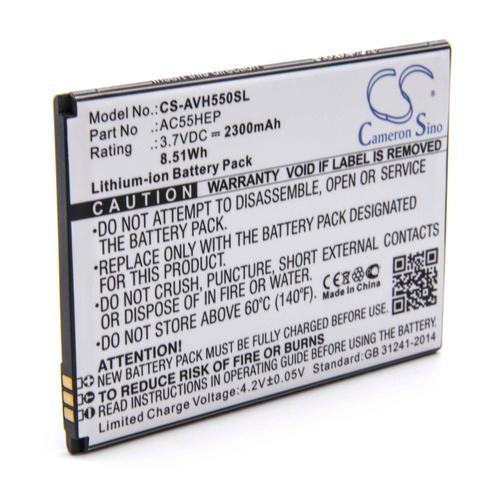 Vhbw Li-Ion Batterie 2300mah (3.7v) Pour Téléphone Portable Mobil Smartphone Comme Archos Ac55hep