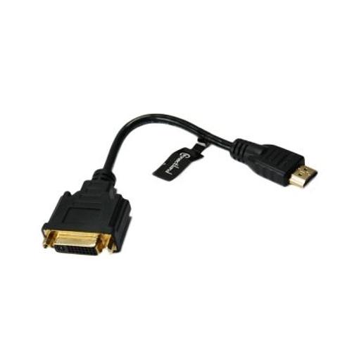 Adaptateur HDMI MALE 19 pins vers DVI-I Dual Link FEMELLE( 24+5 ) 20cm Connectland