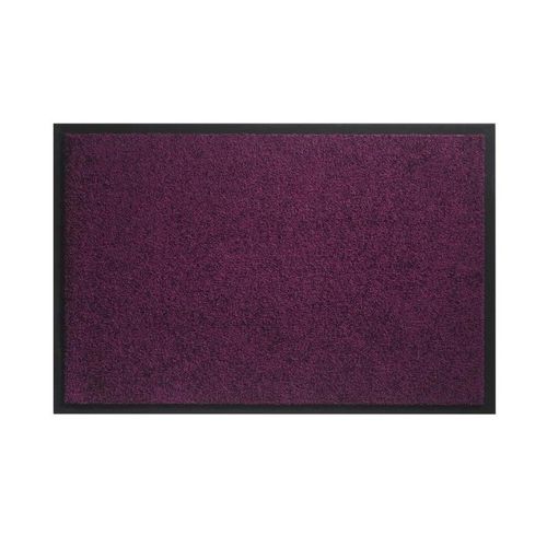 Tapis D?Entree Twister - Violet - 60x90 Cm - Support Vinyl Antiderapant