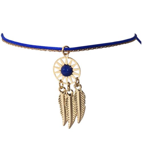 Bracelet Fantaisie Bleu Foncé Thème Indien Pour Femme