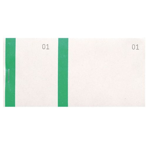 Exacompta Lot De 50 Blcs Vendeurs 6,6/13,5 Bde Verte Paquet De 100 Fiches