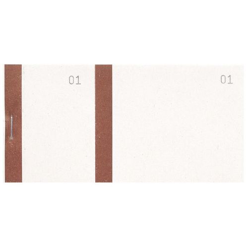 Exacompta Lot De 50 Blcs Vendeurs 6,6/13,5 Bde Bistre Paquet De 100 Fiches