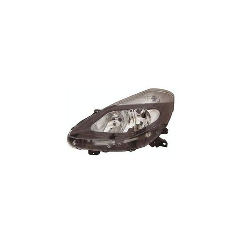 Phare Valeo H7+H7 Côté Gauche Noir Avec Feu De Direction Et Réglage Électrique Pour Renault Clio De 2009 À Janvier 2011
