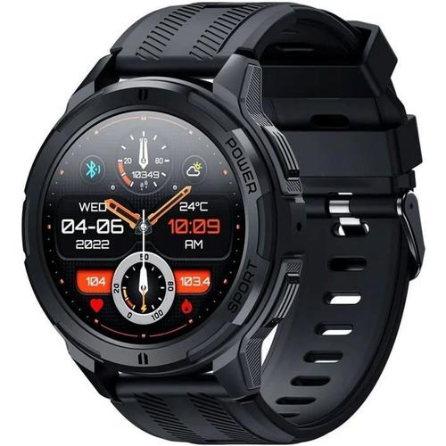 Oukitel Bt10 Montre Connectée, 1.43" Smartwatch Avec Appels Bluetooth, Étanche 5atm & Ip68 Avec Moniteur Cardiaque Pour Android Ios.