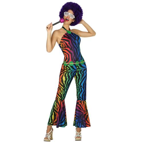 Déguisement Disco Léopard Multicolore Femme Xl