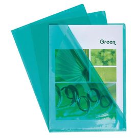 Exacompta Lot De 10 Sach.S 10 Pochettes Coins Pvc Vert