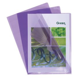 Exacompta Lot De 10 Sachs 10 Pochettes Coins Pvc Violet