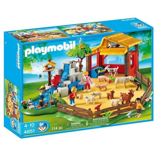 Playmobil - 4851 - Jeu De Construction - Parc Animalier Avec Famille