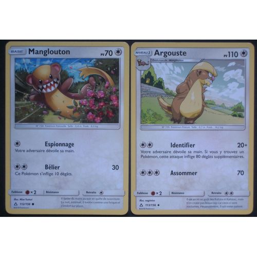Ultra Prisme - Mangloutan (112) + Argouste (113/156)