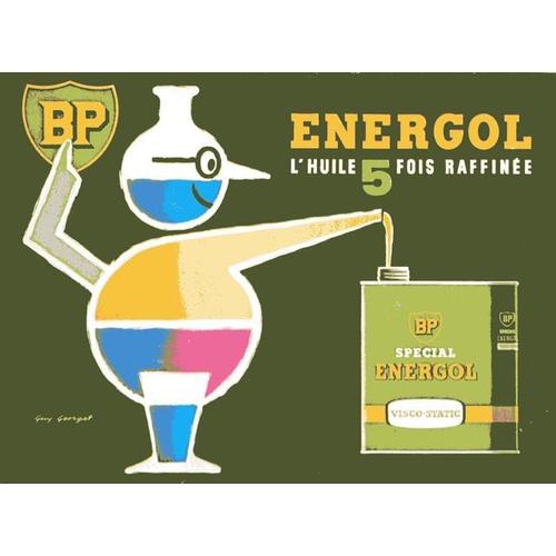 Affiche Huile Bp Energol Raffinée