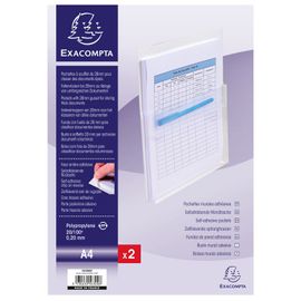 Exacompta Lot De 10 Sachets De 2 Pochettes Plan Murales Adh À Soufflet