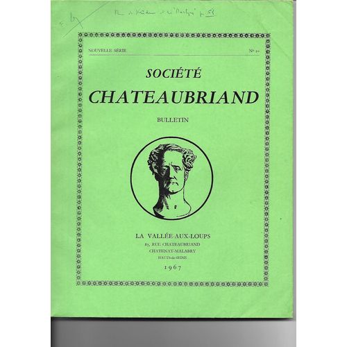 Societe Chateaubriand Bulletin N° 30
