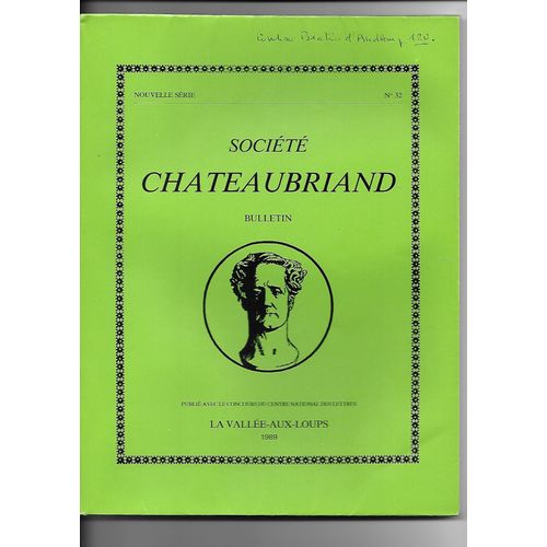 Societe Chateaubriand Bulletin N° 32