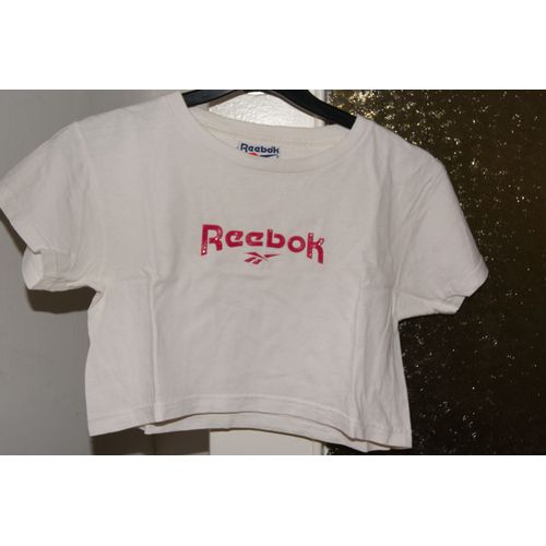 T-Shirt Court Reebok Taille S Blanc