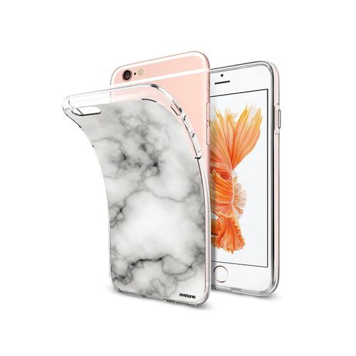 Coque Souple Transparent Marbre Blanc Iphone 6 Plus/6s Plus